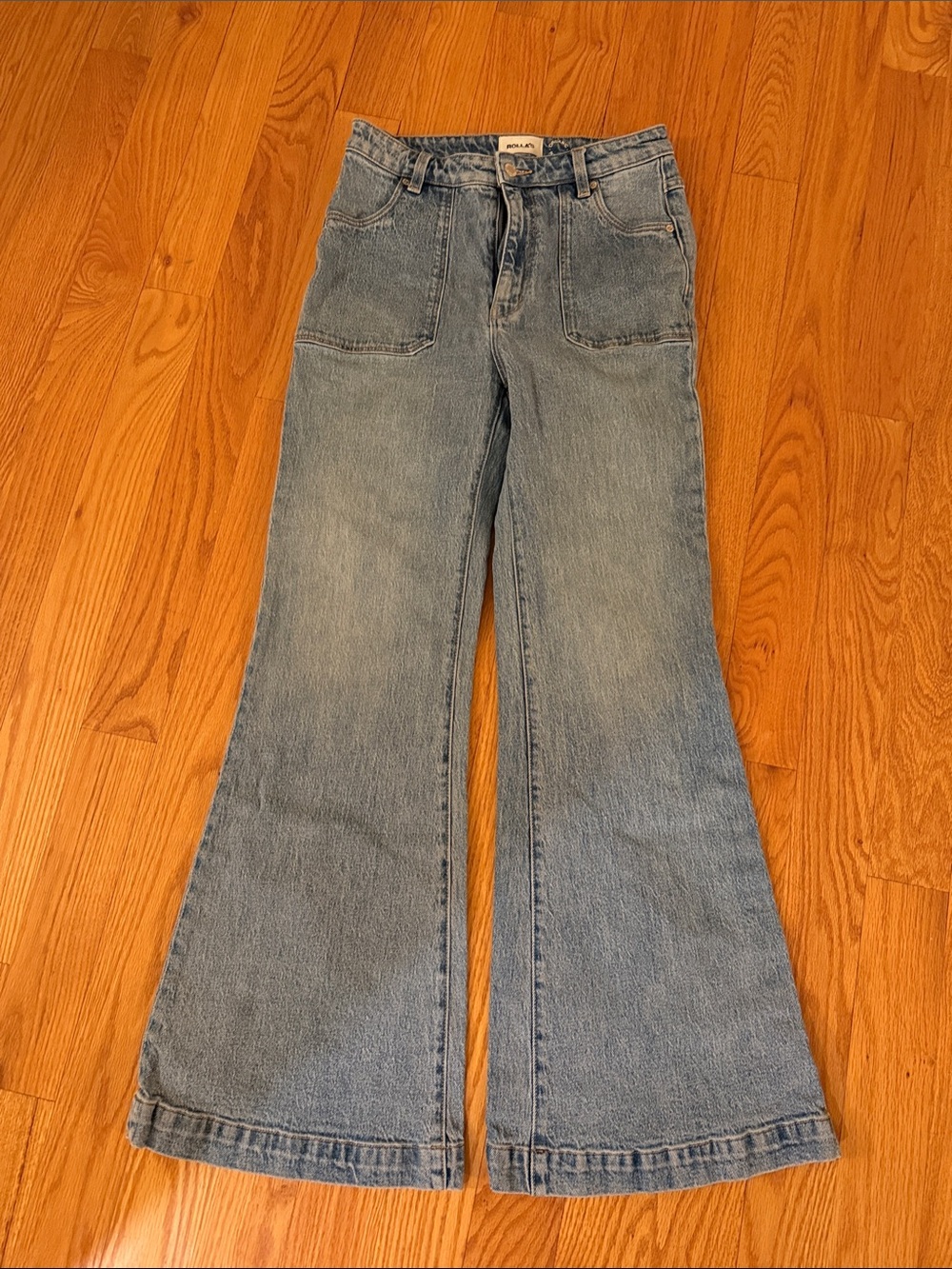 Rolla’s Vintage-Style Flared Women’s Jeans - Light Blue